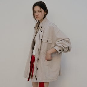 Over-Fit utility jacket [TISP05JK09]_Stone beige