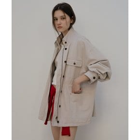 Over-Fit utility jacket [TISP05JK09]_Stone beige