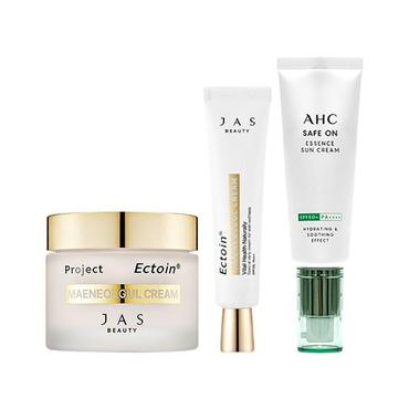 셀러허브 [쟈스] 엑토인 맨얼굴 크림 55ml + 30ml + AHC 에센스 선크림 50ml (S10640188)