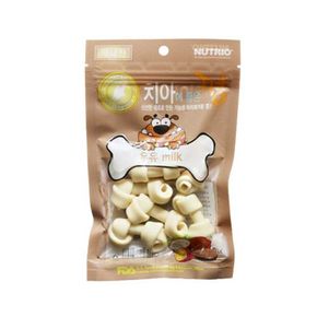 국내산 치아에 좋은 강아지껌 우유 80g 뉴트리오 국내산 치아에 좋은 강아지껌 우유 80g
