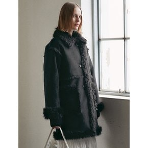 REVERSIBLE MUSTANG COAT [BLACK]