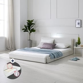 스테디2 LED 슬림오픈 저상형침대 Q+라텍스40T매트