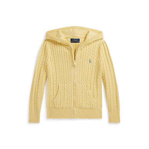 폴로 키즈 여아 2-6세 미니 케이블 코튼 풀 지퍼 후디(CWPOSWER6820599700)