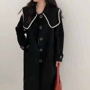 [ WOOL 100%] 멘티브 빅카라 울 코트