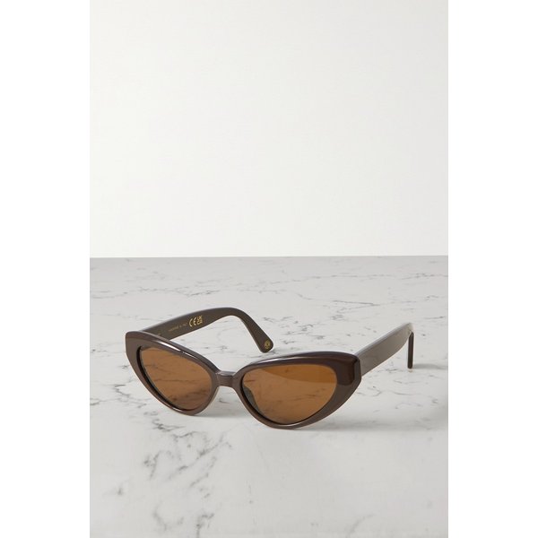 키메제 Zawe Cat-eye Acetate Sunglasses 브라운 1647597285324994