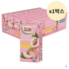 Dole 돌 주스 복숭아 파라다이스 음료 120ml 32p