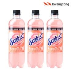 썬키스트 제로 복숭아레몬 소다 600ml x 24개[34404650]