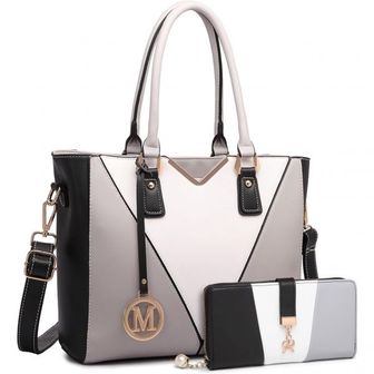  영국 미스룰루 숄더백 Miss Lulu Look VShape Handbag with Purse for Women Shoulder Long Wall