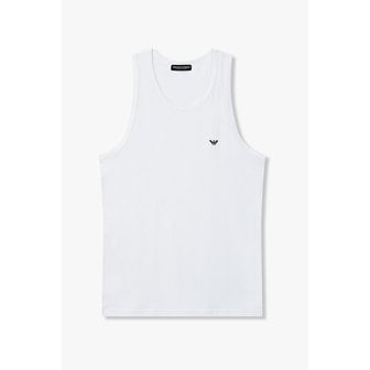 EMPORIO ARMANI 남성 로고 프린트 슬림 핏 탱크 탑 0815303001000