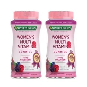 [NATURES BOUNTY Womans Multi Vitamin Gummies] 네이쳐스바운티 우먼스 멀티 비타민 젤리 2팩