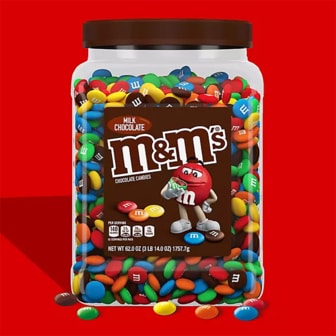  M&M 엠앤엠 밀크 초콜릿 벌크 1.7kg 6개