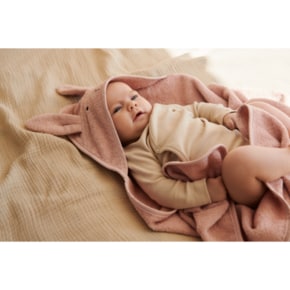 ALBERT HOODED TOWEL [RABBIT ROSE]