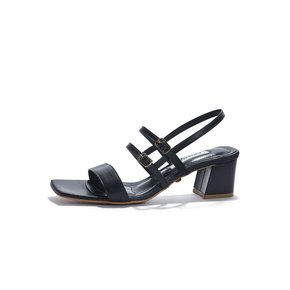 Square Buckle Sandal_Black