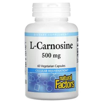  미국직구 Natural Factors 내추럴팩터스 L-카르노신 L-Carnosine 500mg 60캡슐