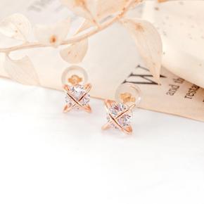14k X자 큐빅 귀걸이 OPPKE6291 (S8241476)