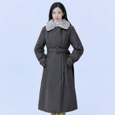더엣지 [정상가 398,000원] 더엣지 여성 퍼 카라 구스 다운 코트 WYDJ7G01