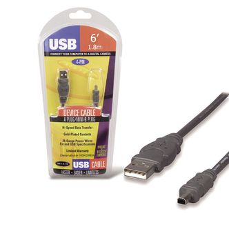 오너클랜 벨킨 USB A 4핀 mini B 케이블 1.8m 디카용 미니b 4p