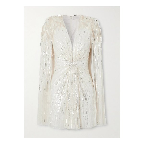 제니 팩햄 레이디 러브 시퀸 튤 미니 드레스 아이보리 46376663162940599