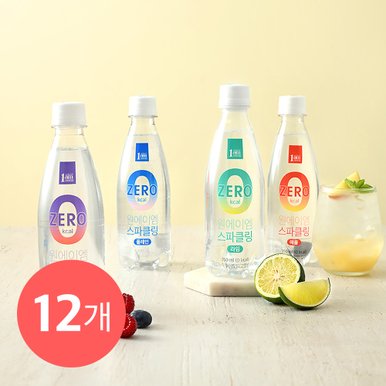 원에이엠 스파클링 혼합 350ml 12개(라임6+애플6)