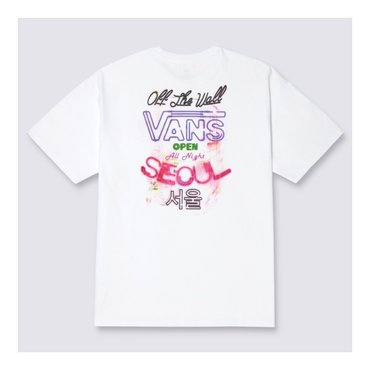 반스 반스 남녀공용 서울 나이트 티셔츠 VN000U0KWHT