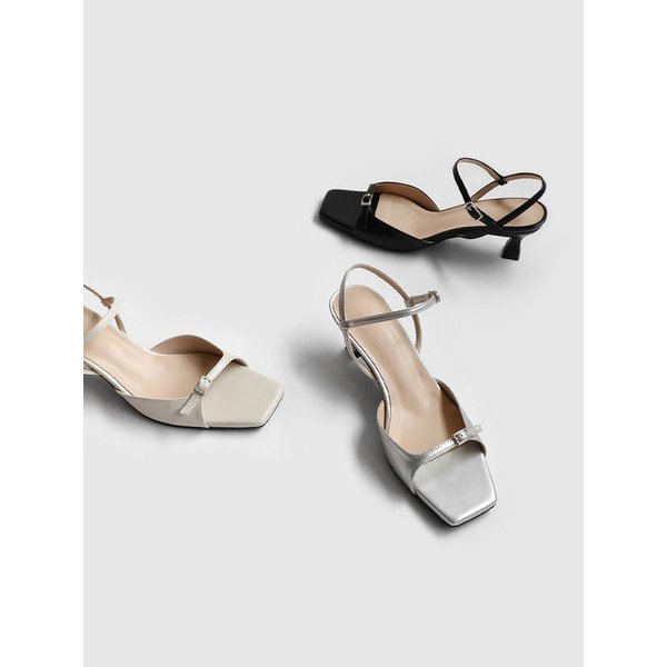 [단독] 루시에 버클 스트랩 샌들힐 (5cm)