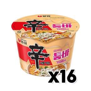 농심 신라면 툼바 큰컵사발면 113g x 16개