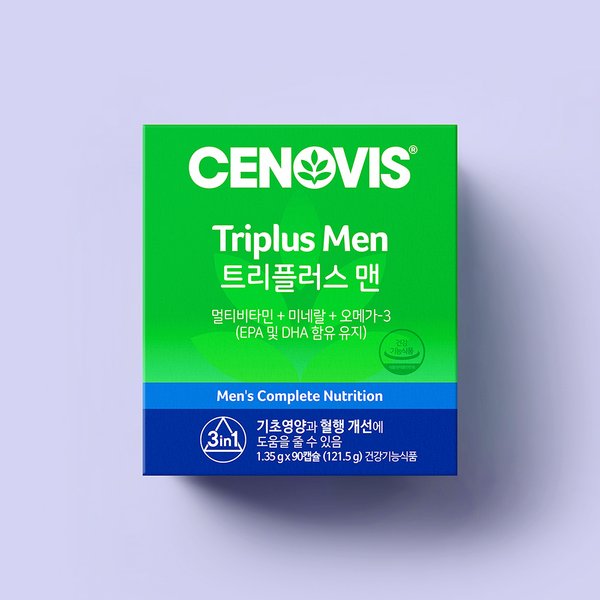 남성 트리플러스맨 멀티비타민미네랄 (90캡슐,45일분)