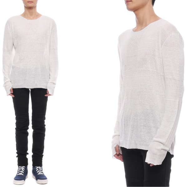 [부산점] 남성 리넨 긴팔티셔츠 (S6HM669D385U 102)