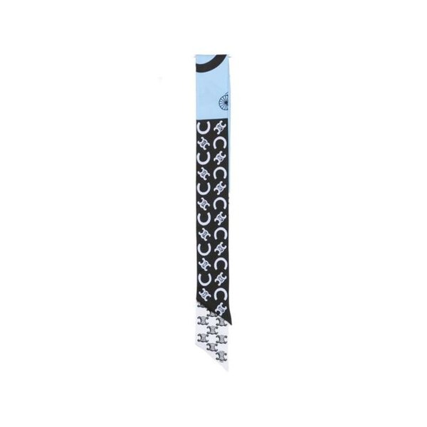26SS 셀린느 머플러 스카프 AA0A62W99 25BB BLUE BLACK DOM