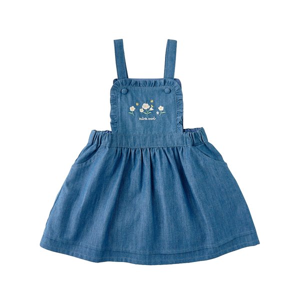 [여주점] [오프라벨 여주점] 밍크뮤 (BL) 가든자수데님SET드레스 (35115-401-01)