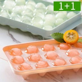 [etv] 1+1 원형 얼음트레이 18칸 플라스틱 아이스 냉장고 얼음틀..
