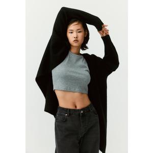 H&M 롱 가디건 블랙 0863595006