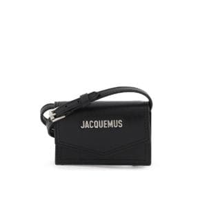 JACQUEMUS 남성 le porte azur crossbody cardholder Black