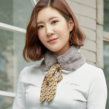 제이제인 퍼 머플러 (Grey)