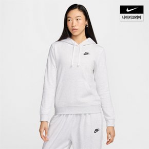 우먼스 나이키 스포츠웨어 클럽 플리스 풀오버 후디 NIKE DQ5794-051