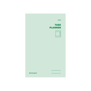 0[꿈드림22]모노그램 monogram 태스크 플래너 task planner 1달 Melodie Green 2.8 MG-19