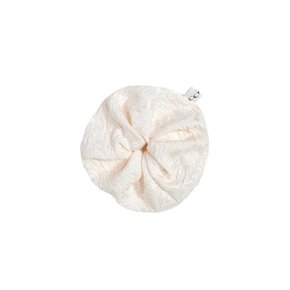 Floral scrunchie_jacquard ivory