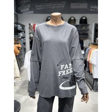 24F/W  지프 여성전용 소매레이어드 긴팔티셔츠 JP3TSF021