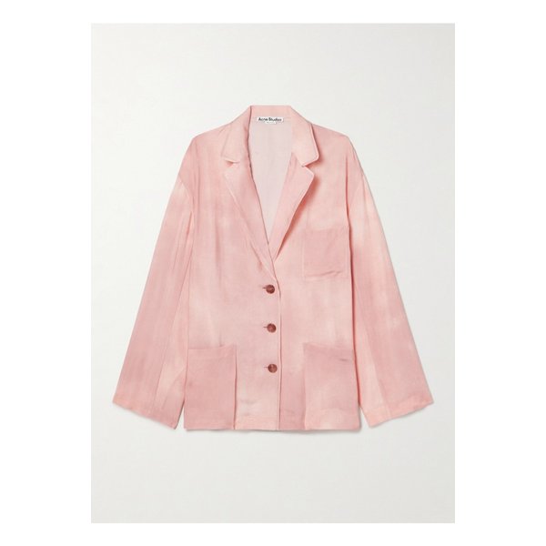 오버사이즈 새틴 트윌 블레이저 핑크 1647597344753465