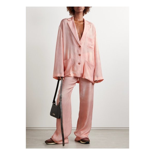 오버사이즈 새틴 트윌 블레이저 핑크 1647597344753465