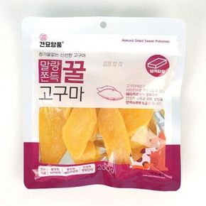 강아지 견묘양품 꿀고구마 넙적 훈련 간식 200g 1P X ( 2매입 )