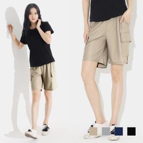 여성 데일리 건빵 카고 반바지 베이직팬츠(F~2XL) (S8789558)