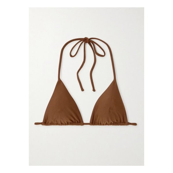 마티유 더 스트링 트라이앵글 비키니 탑 브라운 46376663162844231