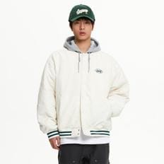뉴발란스 남여공용 레거시 바시티 패딩 자켓 (NBNQF11263)