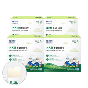 [3+1]연세 키즈텐 칼슘업 사과맛 어린이 뼈건강 칼슘 비타민D 유아 젤리 20g x 30포, 4박스