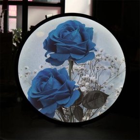 아트박스/꾸밈 nr552-LED액자45R_신비로운푸른장미