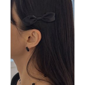 클래식 리본 헤어핀 세트 Classic pearl ribbon hair pin set (2 pcs)
