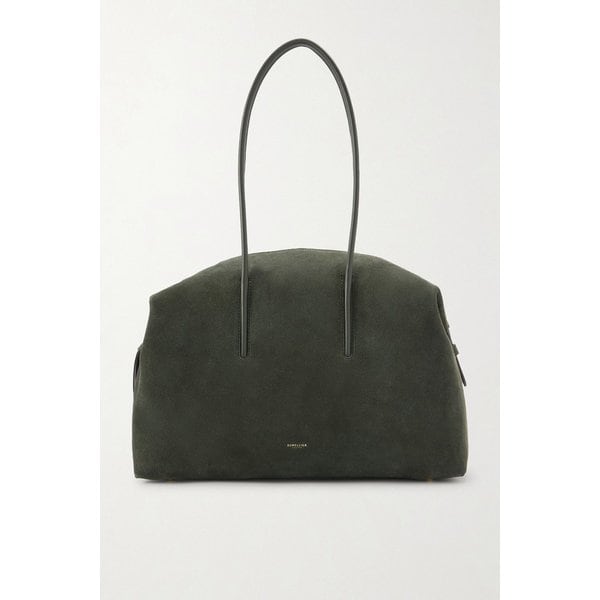 드멜리어 스톡홀름 가죽 트리밍 스웨이드 토트백 46376663162972669