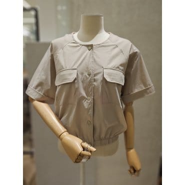 메종블랑쉬 옆셔링라운드크롭점퍼 M252MJP651D