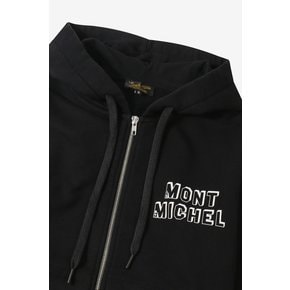 [기모] TULMINE - Women Logo hoodies_BLACK_LNVA0TS31W
